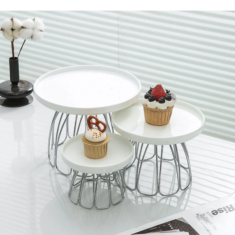 

Керамическая полка для торта на высоких ножках, демонстрация десертов, тарелка для закусок, тарелки с фруктами для хлеба, хранения ювелирных изделий, товары для дома