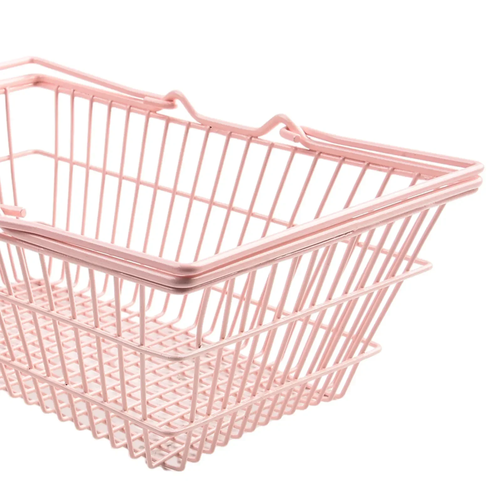 Mini panier de rangement rose pour fille, organisateur de bureau, conteneur en spanTable, cosmétiques, bijoux, S, m, l, 1 pièce