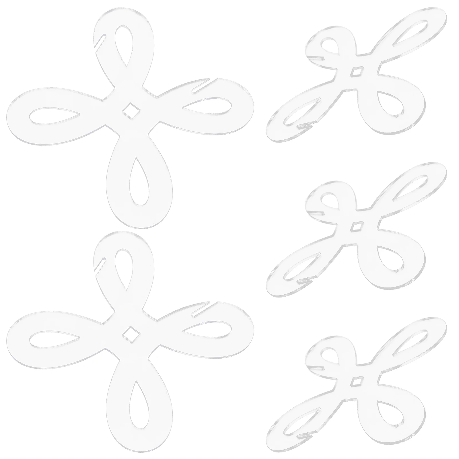 

5pcs Acrylic Bobbins Clear ganizers for Crafts Sewing Empty Spools Cross Stitch Bobbin ganizers Thread Storage Weaving Tools