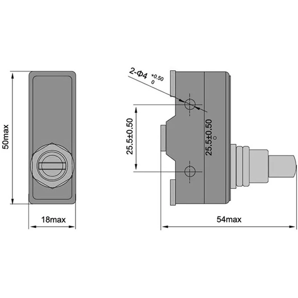 LXW5-11M Limit Switch 500000 Cycles Actuated Momentary Conatact Congfiguration Panel Mount Short Plunge Actuator Type
