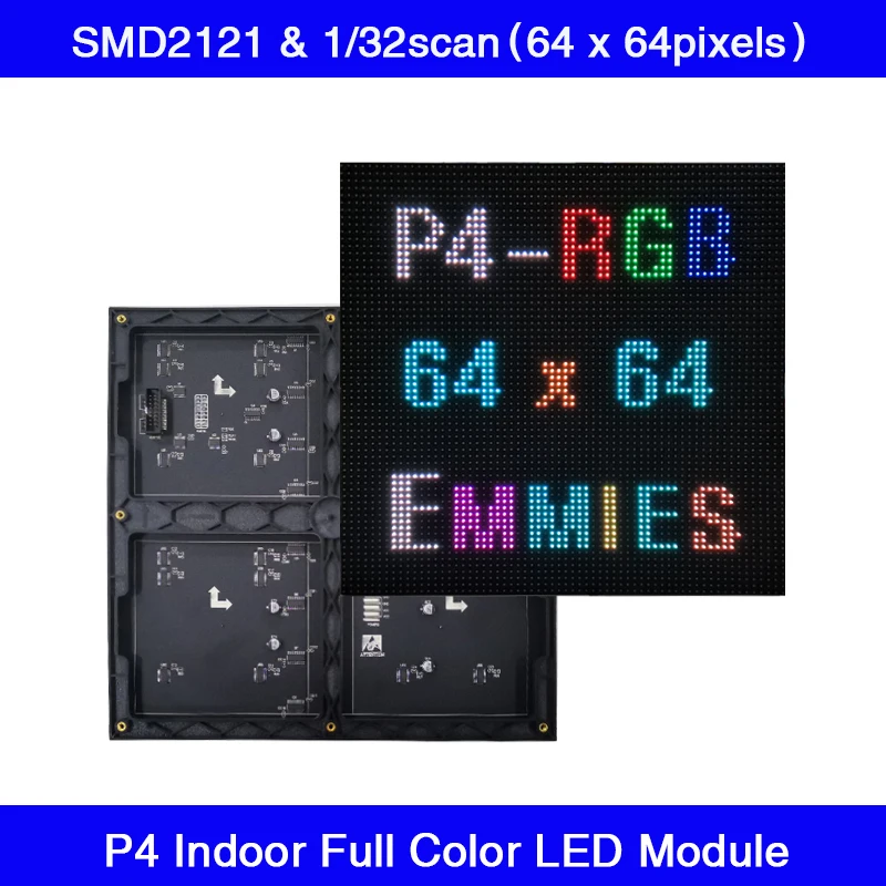 Indoor Full Color SMD RGB LED Video Sign P4 LED Display Module 256 x256mm Matrix-Panel-LED-Board