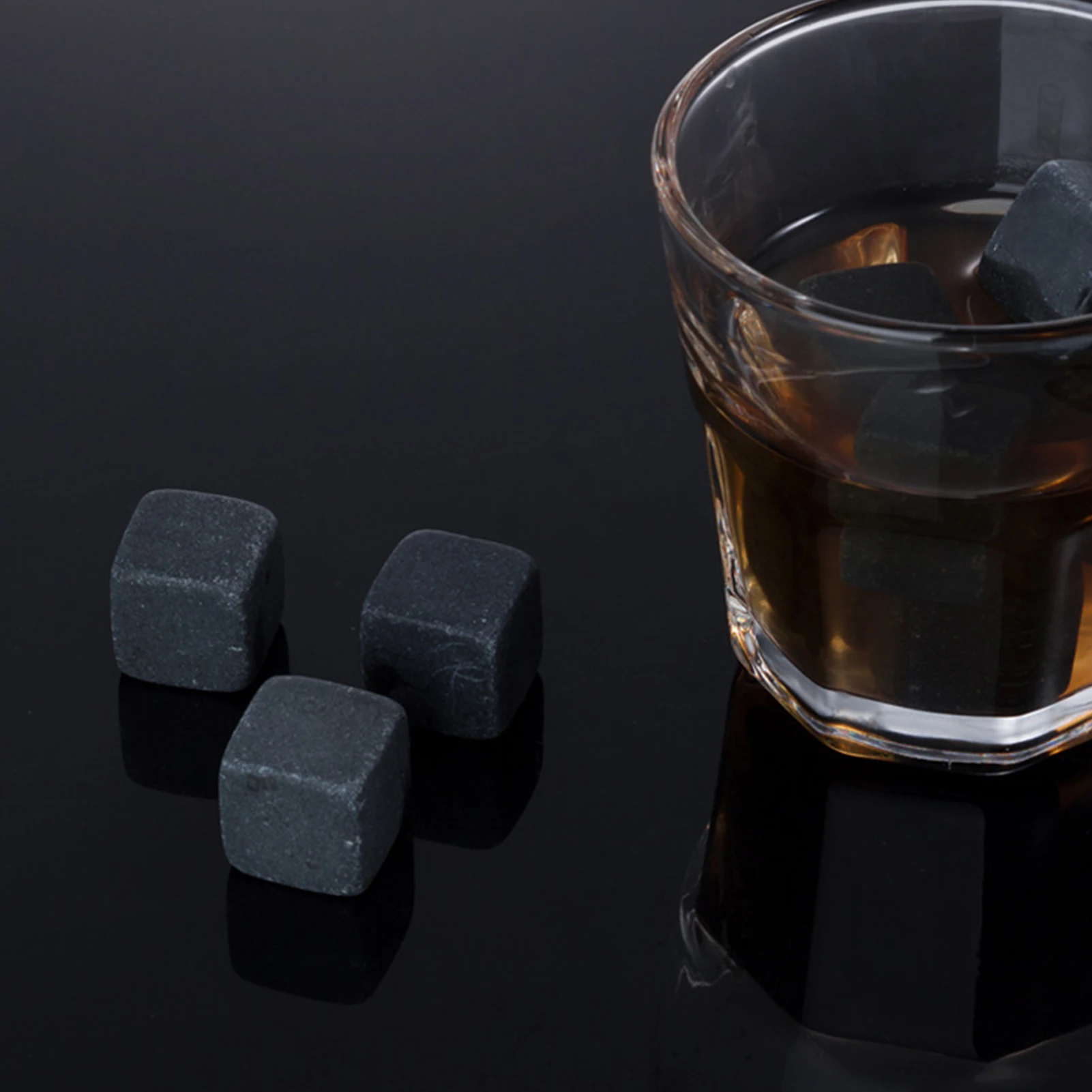 9pcs Whiskey Stones Ice Cubes Set Reusable Chilling Stones For Whiskey Wine Wine Cooling Cube Chilling Rock Party Bar Tool