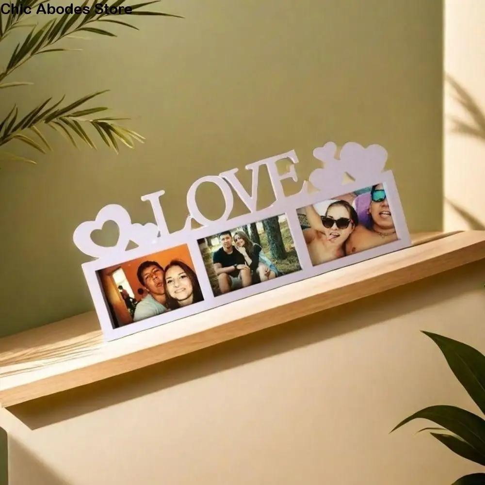 

Romantic Dependable Wooden Picture Frame Simlke Unique DIY Photo Frame White Couples Wall Frame Home Decor