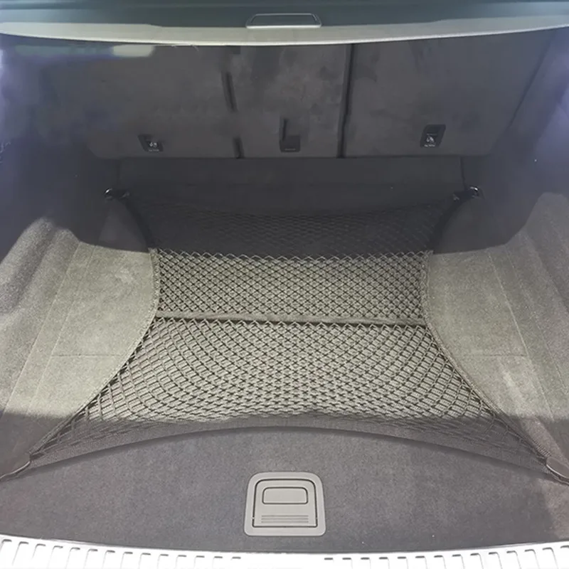 Rete Ferma Bagagli Universale Per Auto – 60x70 Cm, Elastica, Con Ganci, Ideale Per Bagagliaio, Nera