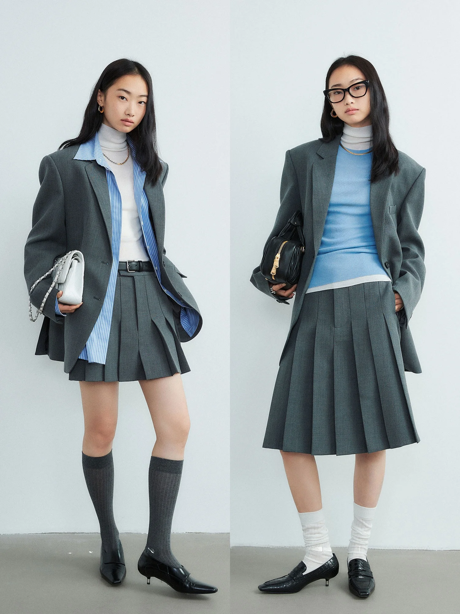 

Mali lectual Sle Premium Woolen Classic Long Skirt Suit Set with Gored Skirt Ele Busin Women's Autumn Wear