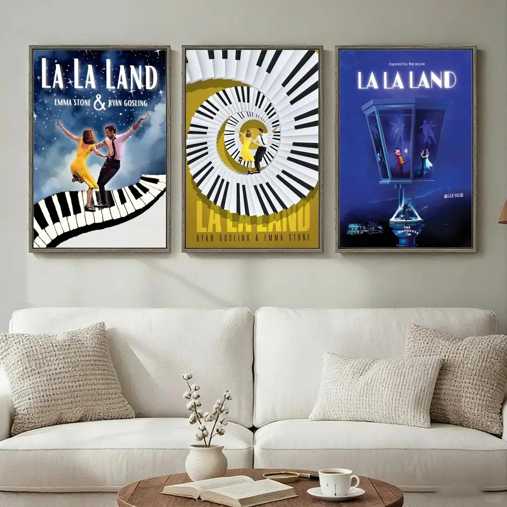 Movie - L-La L-La Lands Poster Wall Art Print Poster for Living Room Bedroom Home Decor