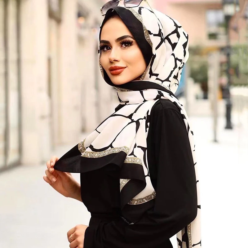 Muslim Instant Turban Chiffon Luxury Hijab Abaya Hijabs For Woman Abayas Jersey Scarf Islamic Dress Women Turbans Long Head Wrap