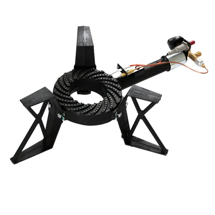 المصنع مباشرة موقد غاز حديد الزهر 40x40x15 سم 10kW البروبان البيوتان طباخ محمول للطاولة الموفرة للطاقة في الهواء الطلق