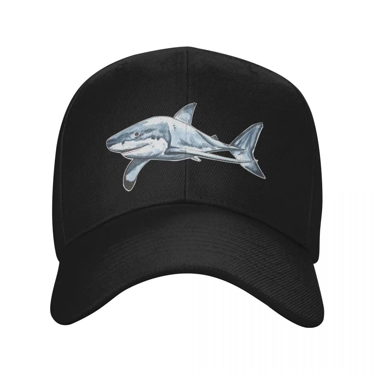 Great White Shark (Color) Baseball Cap Designer Hat Golf Hat Man Caps Women Men's