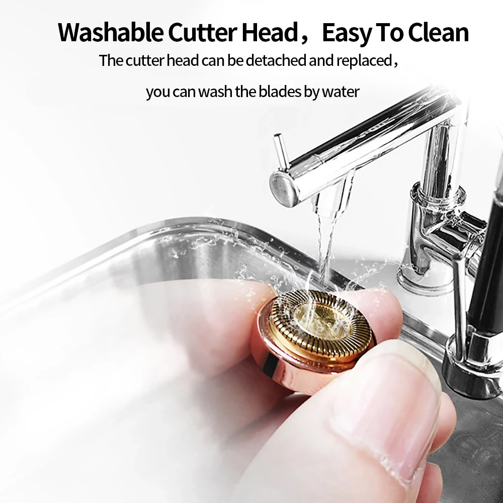 ポータブル口紅型女性電気脱毛器眉毛トリマー無痛効果的な顔の脱毛シェーバー小型脱毛器