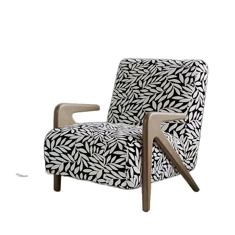 

Maillard antique style, single sofa chair retro style, small apartment leisure chair, bedroom