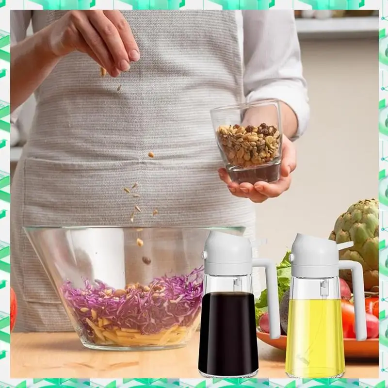 

FIZP 3PCS Oil Dispenser For Kitchen Spray 2 In 1 Oil Dispenser And Oil Sprayer Olive Bottle Spray And Pour For Kitchen