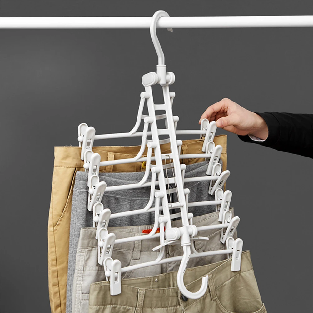 

Pants Hanger Foldable Clothes Rack PP Material Lightweight Travel Business Socks Childrens Drying Home Hotel Use Storage