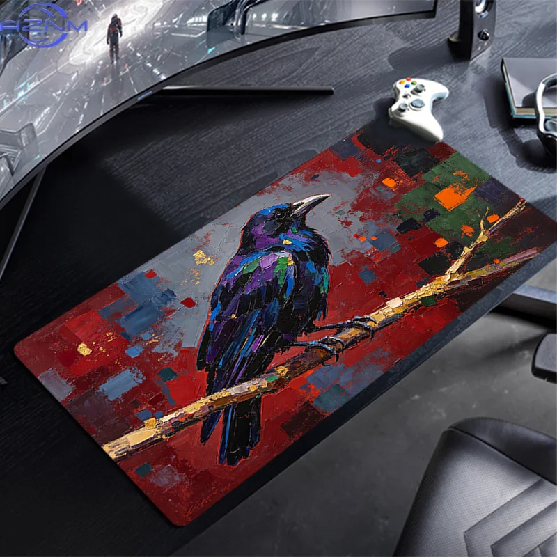 Mouse Pad Gaming Abstract Oil Painting Accessories PC Gamer Alfombrilla Xxl Computer Desk Mat Laptop Varmilo Keyboard Mousepad