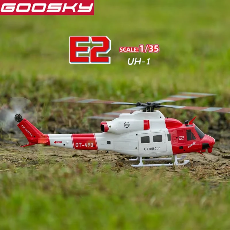 

Goosky E2 1/35 GPS Intelligent RC Helicopter electric Dual Brushless Direct Drive Uh-1y Rescue Machine Remote Control Adult Toy