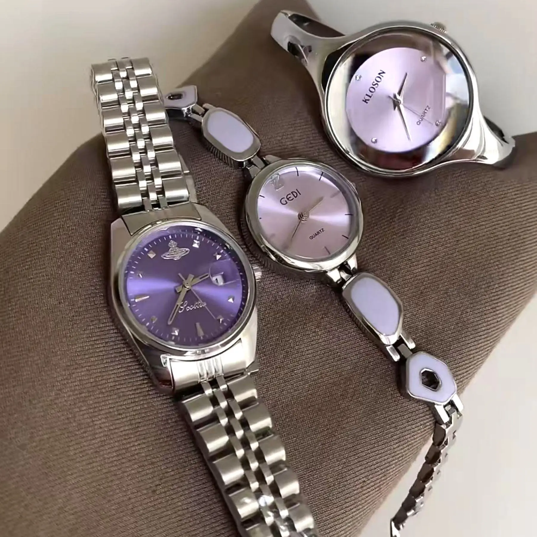 Stylish And Sophisticated Round Bracelet Watch, Small And Exquisite Women'S Watch, Simple And High-Value Quartz Watch