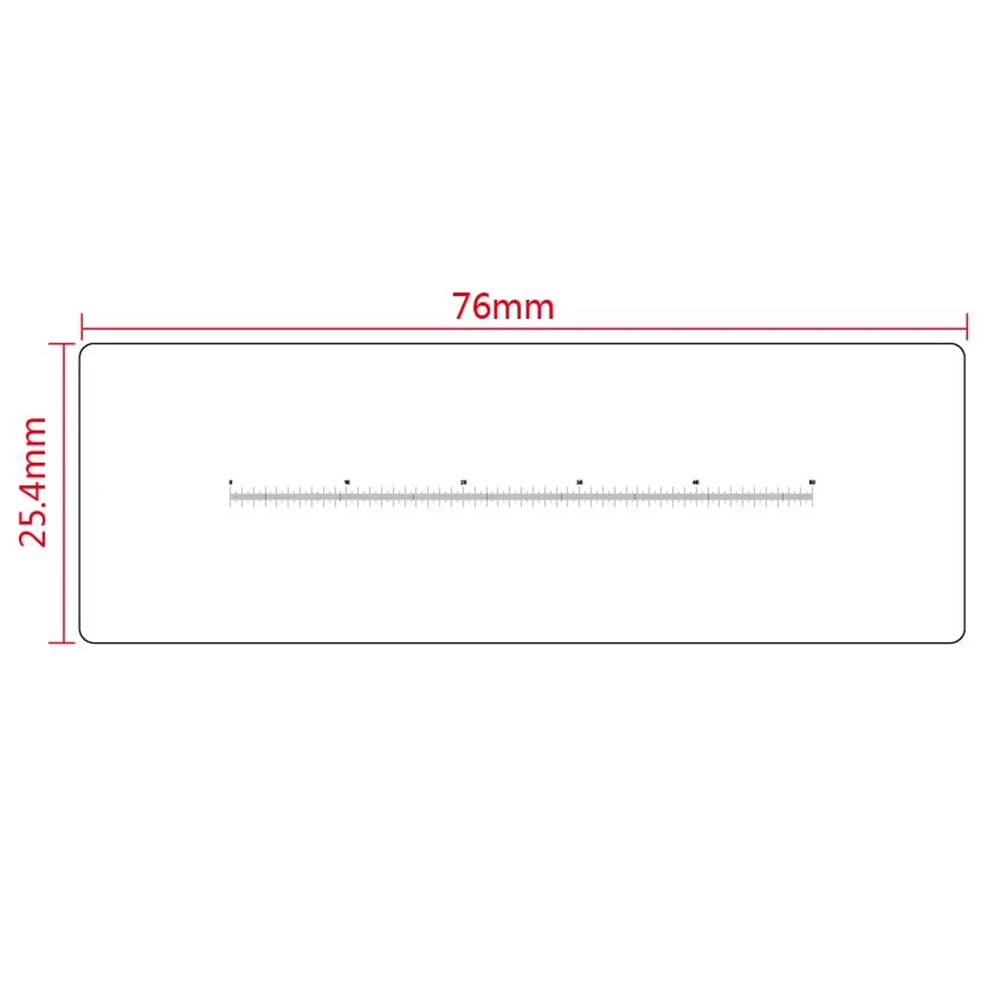 Microscope Micrometer Calibration Film Ruler Magnifier Grid Reticule Stains Dot Gauge Plastic Ruler Radius Area Diameter Measure