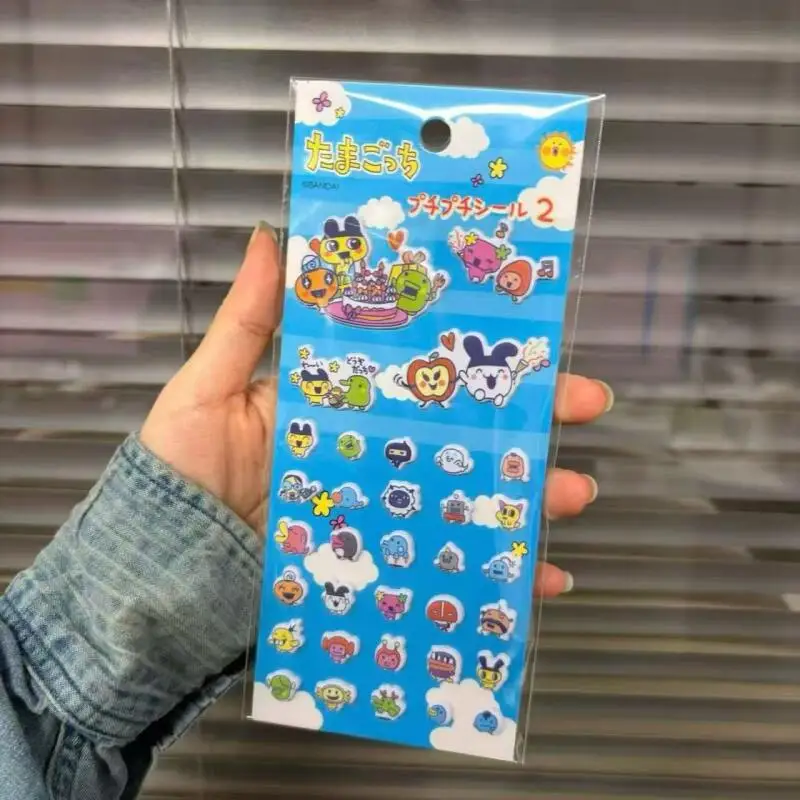 6Pcs Tamagotchi Cartoon Bubble Stickers Creativity Diy Phone Case Suitcase Laptop Decoration Sticker Anime Peripherals Gift Toy view 3