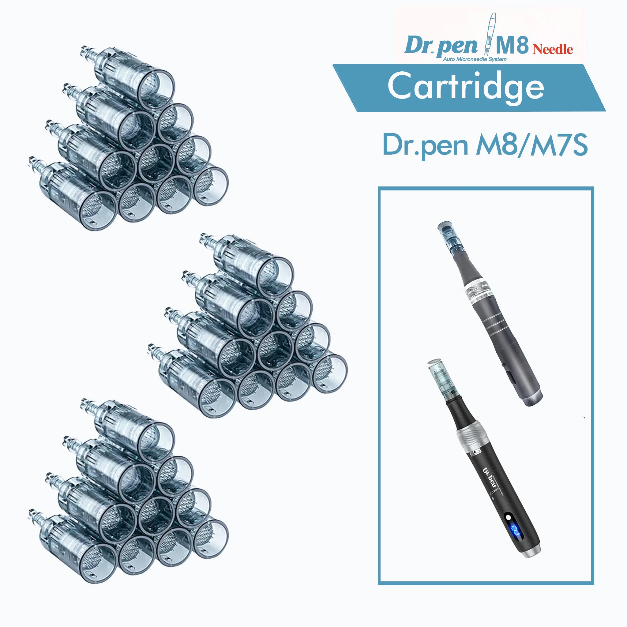 30個-50個-100個入り-drpen-m8-a6s-m7s-用カートリッジ針、長さ025mm
