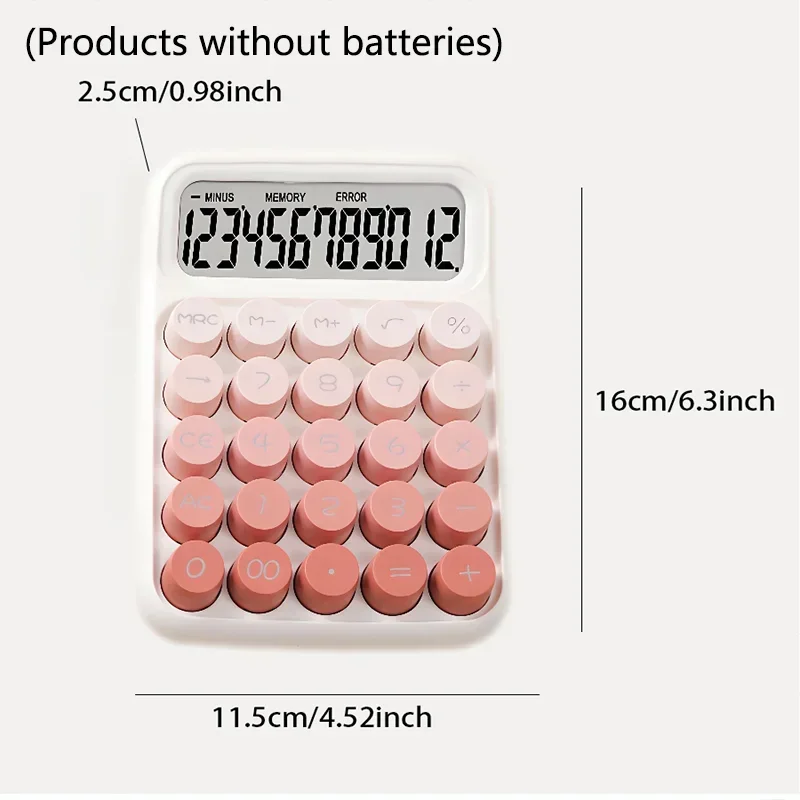 1pc Big button children's calculator-lovely and fresh design, perfect children's calculator, easy to learn and have fun!