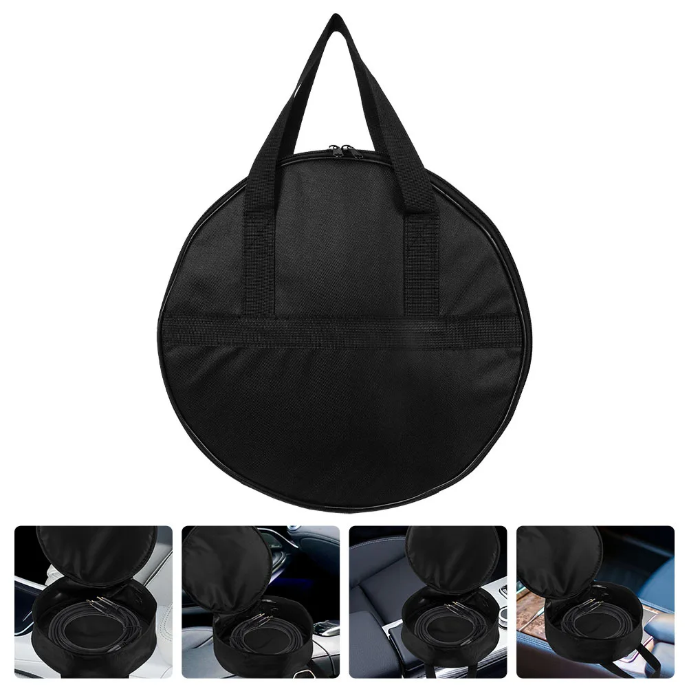 

Bag Portable Thickened Cable Storage Organizer Protection Large Capacity Round Shape Storage Case for Charging Cables