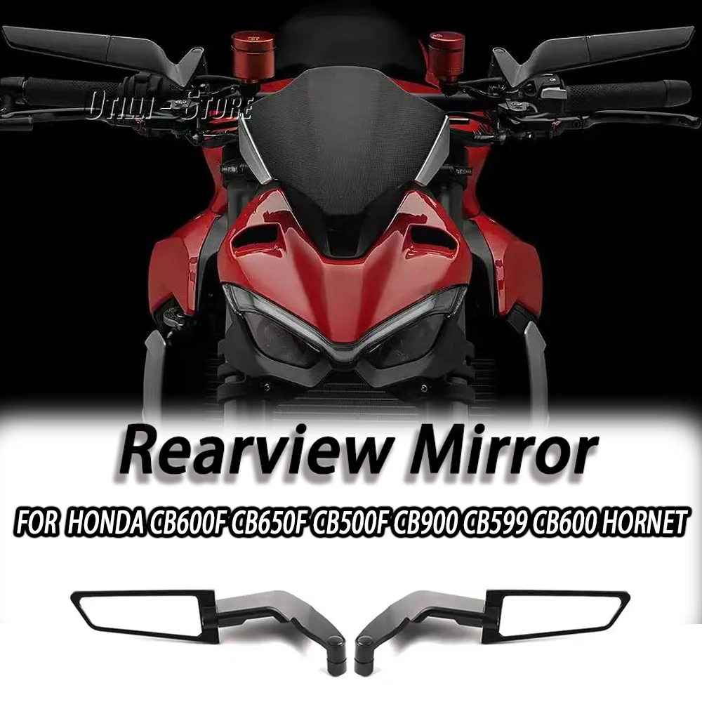 For Honda CB600F CB919 CB599 CB600 HORNET CB500X/F Universal Motorcycle Mirror Wind Wing side Rearview Reversing mirror