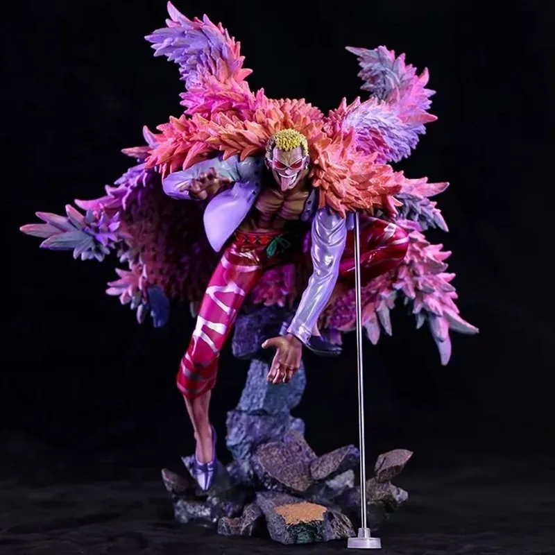 Anime One Piece Thread Fruit Donquixote Doflamingo Joker Super Competent Person 30cm Figure Model Toy Collections Ornament Gift