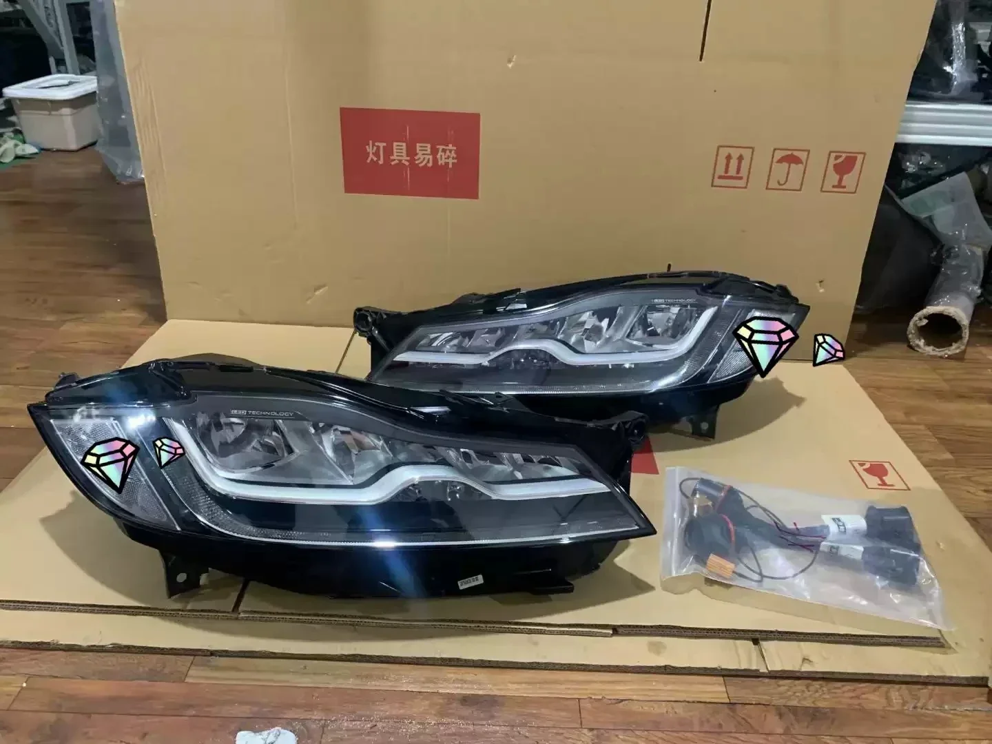New LED Headlight Assembly for Land Rover Jaguar XF F-PACE 18 19 20 with Turn Signal