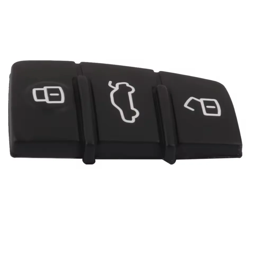 KEYECU لأودي A3 A4 A5 A6 A8 Q5 Q7 TT S خط RS وسادة مطاطية مفتاح بعيد بدون مفتاح فوب 3 زر Switchblade الوجه استبدال