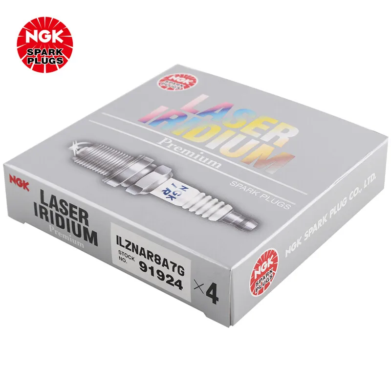 NGK Iridium Platinum Spark plug ILZNAR8A7G 91924 is suitable for the Escape Taurus Mondeo v40（4PCS)