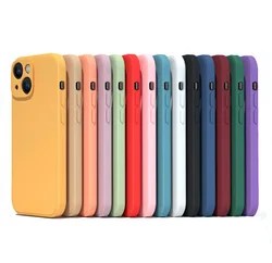 Premium Soft TPU Case For iPhone 11 12 13 14 Pro Plus Max XS  XR X Various Colors Silicone Cover Funda Perfect Touch Feeling