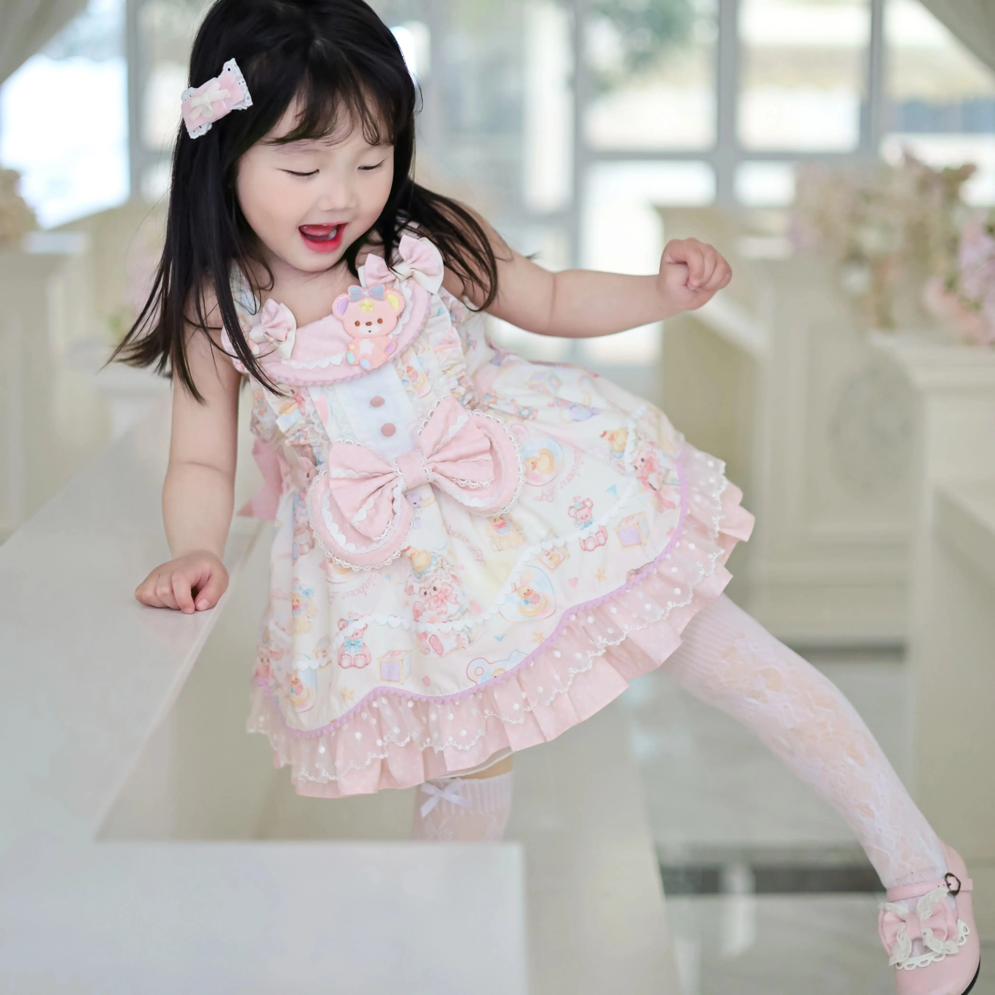 

2026 New Original Lolita Girls Casual Dresses Spring/summer Sweetheart Performance Princess Birthday Dress for Kids