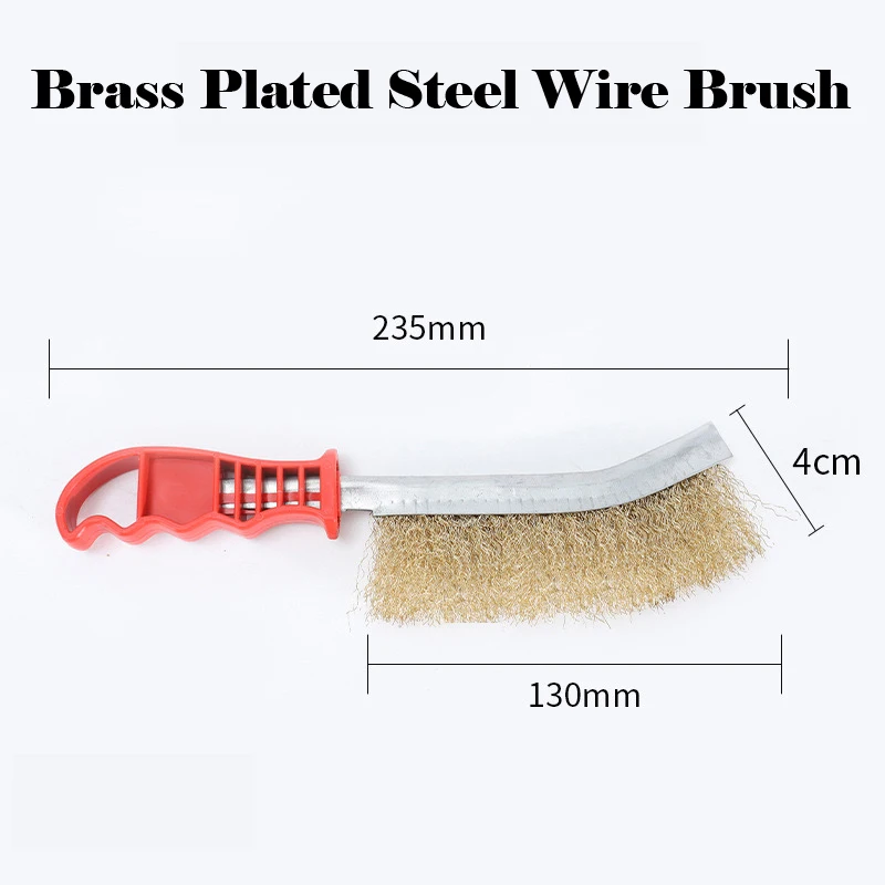 1pc Steel/Brass Wire Wheel Polishing Steel Wire Brush Abrasive Roller Brush for Wood Metal De-rusting remove Grinding Polishing