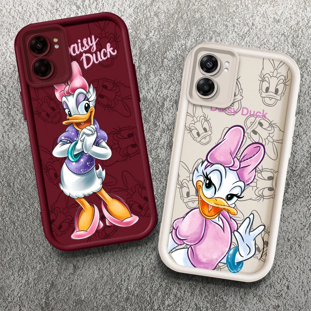 Daisy Disney Cartoon Fashion Eye Ladder For OPPO Find X5 X3 A58 A57 A55 A53 A54 A92 A74 A78 A98 A16 A94 A76 A72 5G TPU