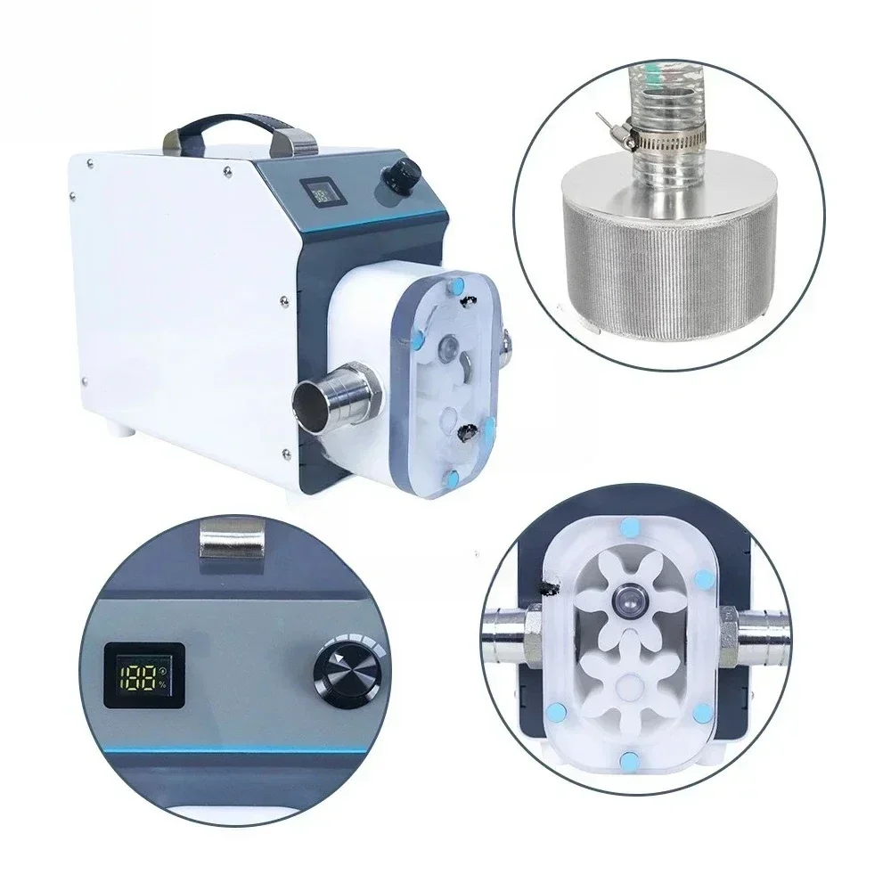 HFP-1honey Delivery Pump Honey Pouring Bucket Impurity Filtration Machine Precision  AC/DC Honey Filtration