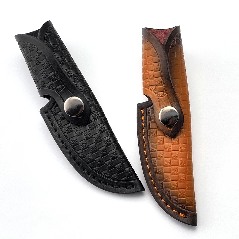Straight Knife Case Cowhide Outdoor Knife Customized Case Storage Sheath