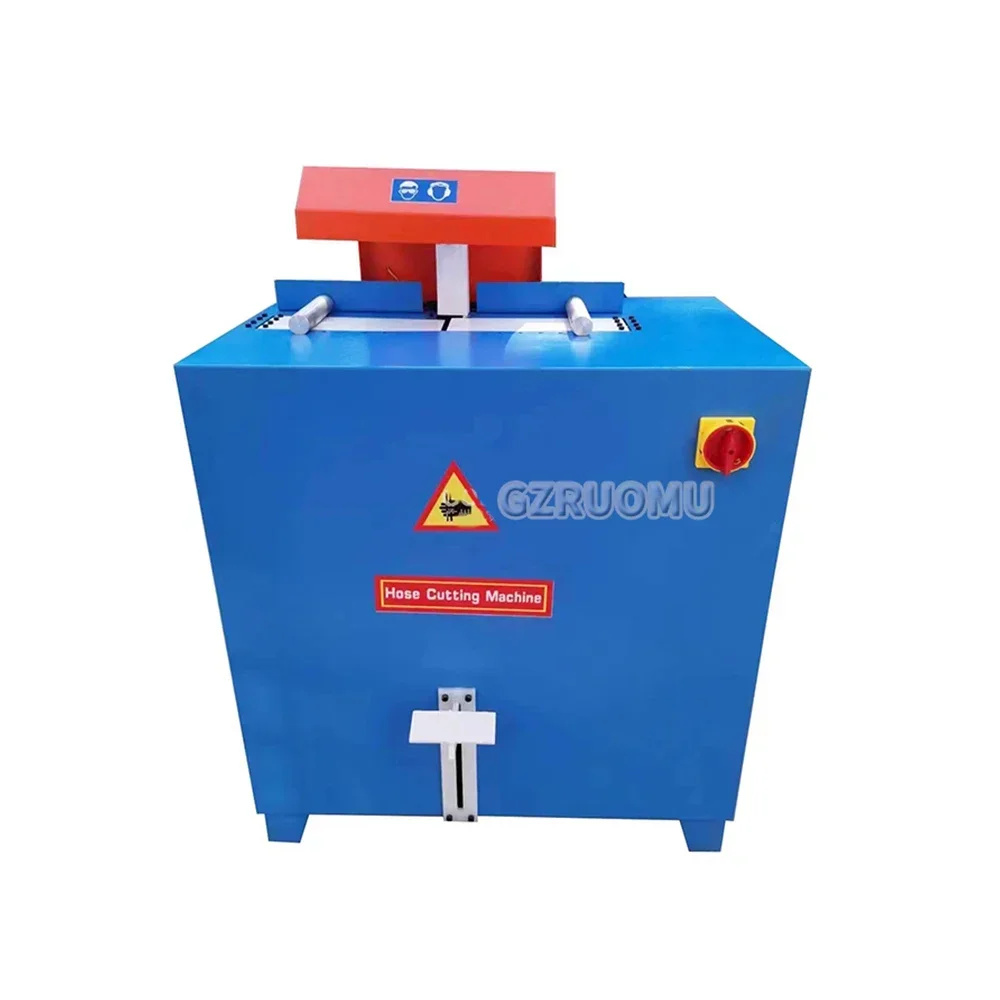 3000-4000W 220/380V Hydraulic Metal Flexible Rubber Hose Cutter Peeling Machine Pedal Dustless Hose Cutting Machine