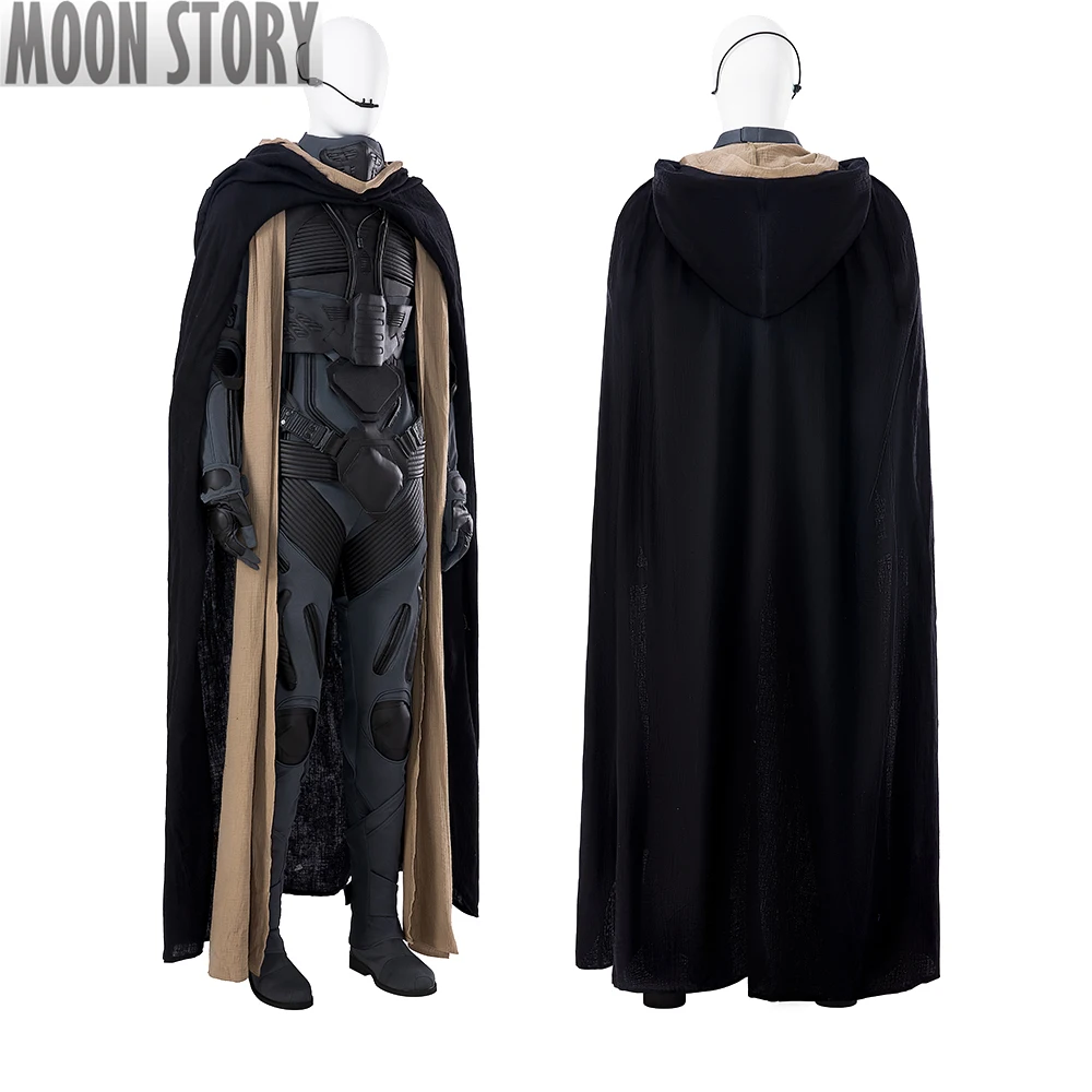 News The Hero Aka Dune 2 Cosplay Costume Paul Atreides Jumpsuit With Vest Bodysuit With Cape Mask Halloween Outfit Full Set