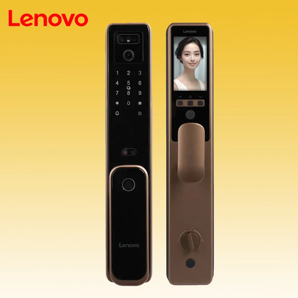 

3D Face Real-time Intercom Smart Door Lock Tuya Security Camera Intelligent Fingerprint Password Biometric Electronic Key Unlock