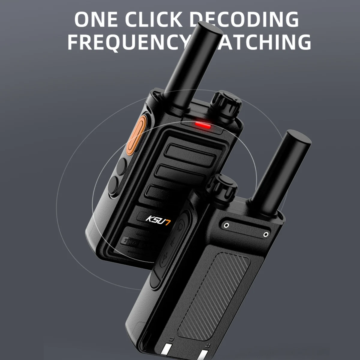 Imagem -04 - Walkie Talkie Pcs Incluído Freqüência Varredura Rádio Transceptor Dispositivo de Comunicação sem Fio Rádio em Dois Sentidos Ksut Talkie Walkie