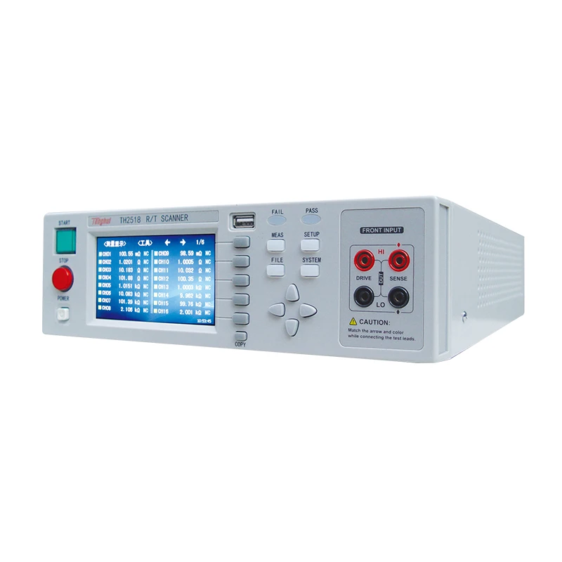 Tonghui TH2518 Multi-channel Resistance Meter 10uohm-200kohm Temperature Scanner