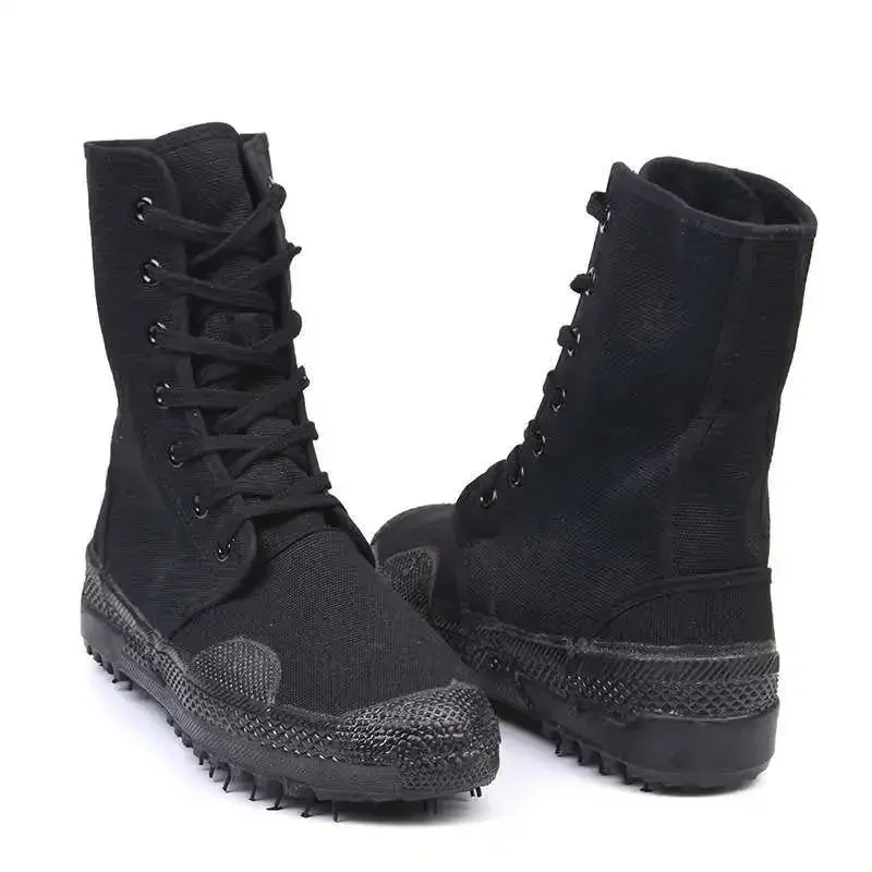 Botas de combate negras hombre: tácticas, senderismo y trabajo - imagen 4