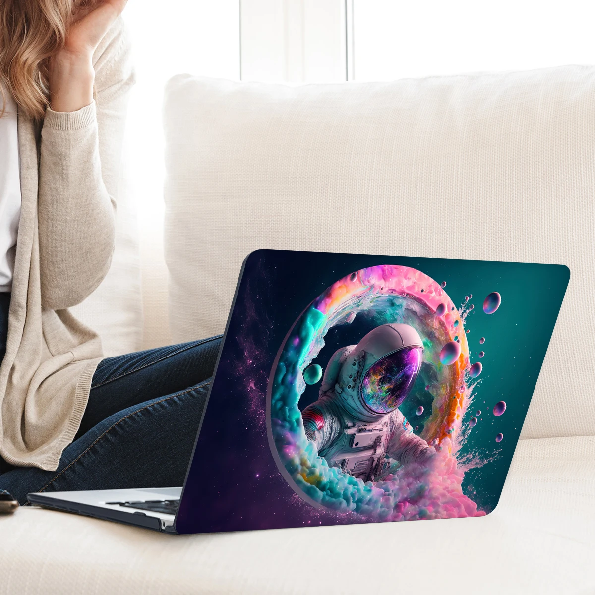 Colourful Astronaut case for MacBook case Pro 13 inch A2338 M1 M2 Air 13 2022 2023 A2681 A2337 A2179 Pro 14 15 16 A2442 A1707