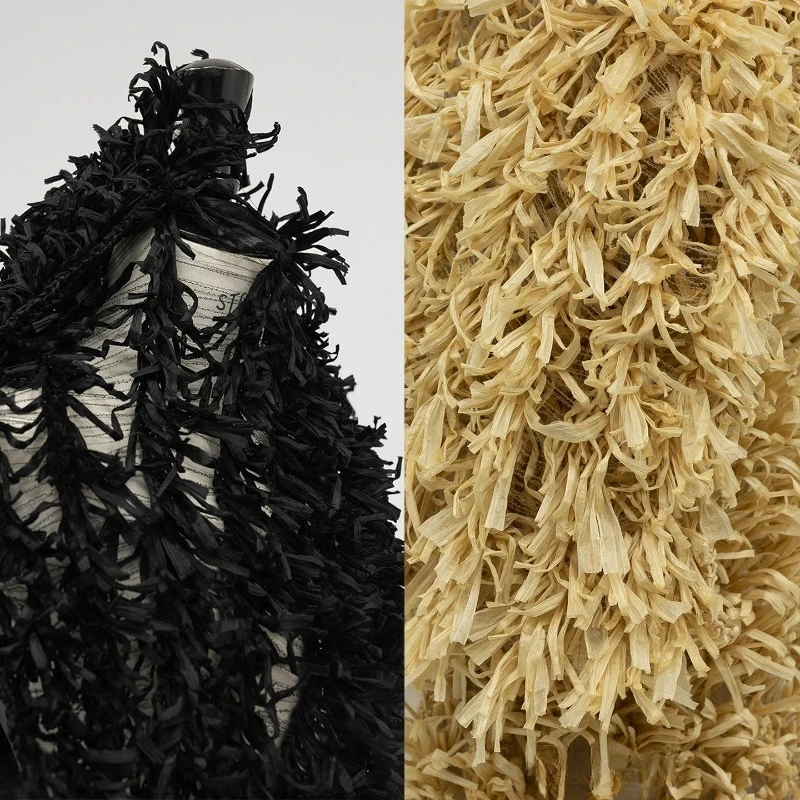 

High Elasticity Hand Knitted Fabric for Creative Clothing Designer Apparel Diy Sewing Fabrics Material Cloth