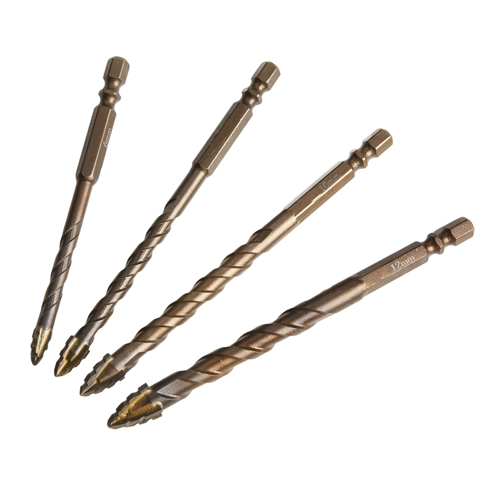 High Performance Eccentric Drill Bit for Glass Tiles Triangular and Spiral Design Reduces Vibration During Use