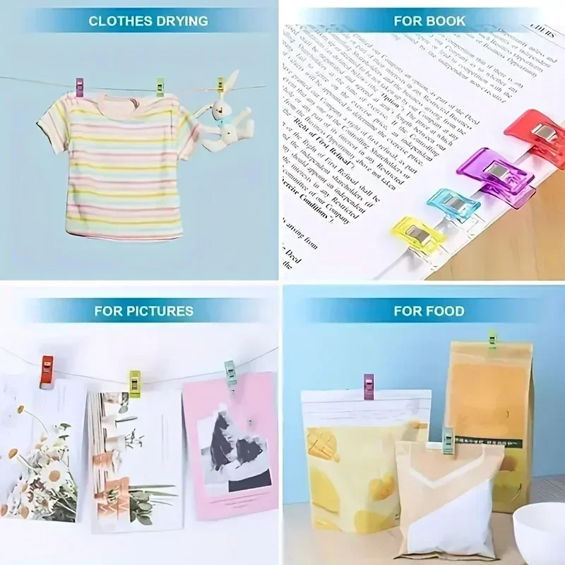 10-100PCS Sewing Clips Colorful Multipurpose Plastic Craft Crocheting Knitting Safety Securing Clothing Clips Binding Clips image 6