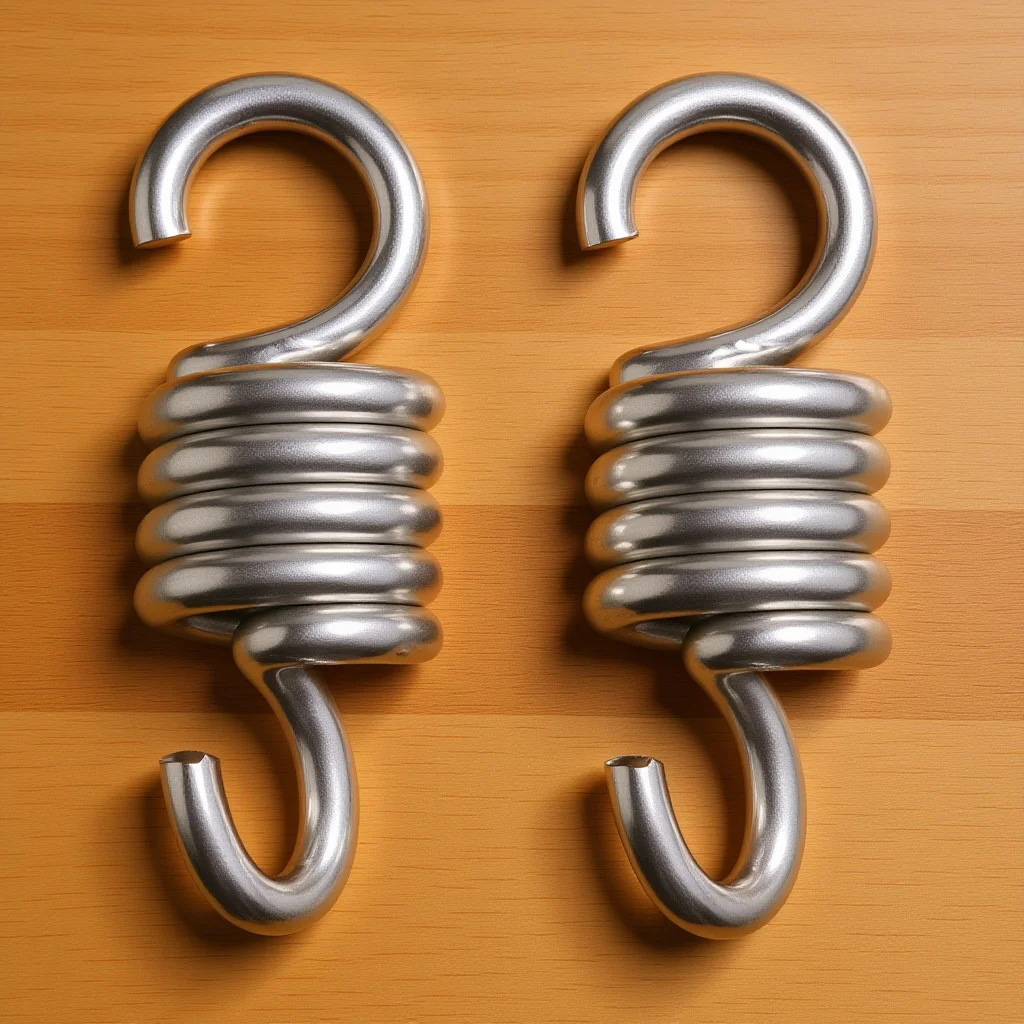 2 قطعة أرجوحة الشرفة الثقيلة معلقة الربيع أرجوحة من الفولاذ المقاوم للصدأ كرسي تصاعد السنانير الجودة الصناعية منخفضة الضوضاء الاهتزاز #1