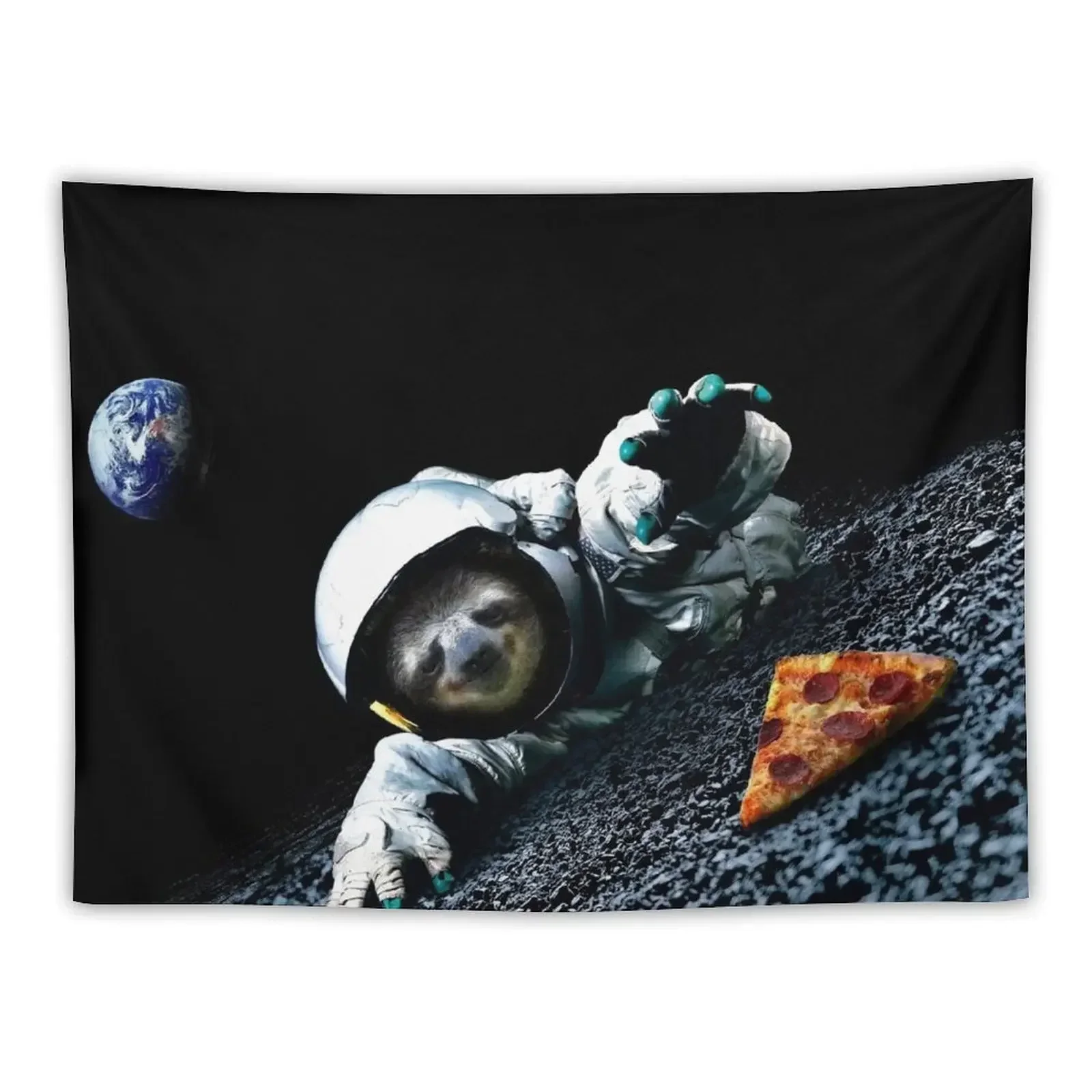 Slothstronaut Tapestry Wall Coverings Decoration Wall Aesthetic Decoration Tapestry