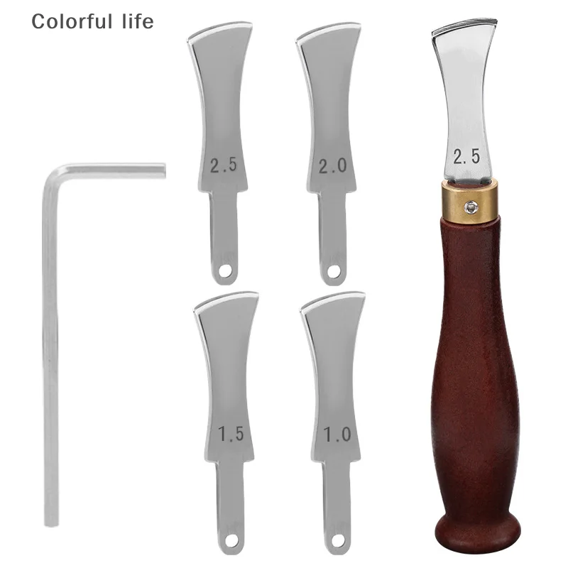 

Leather Edge Creaser Tools, Shallow Slot Edge Lineer Stainless Steel For Leathercraft Crimping Working Arch Groove Hot Pressure