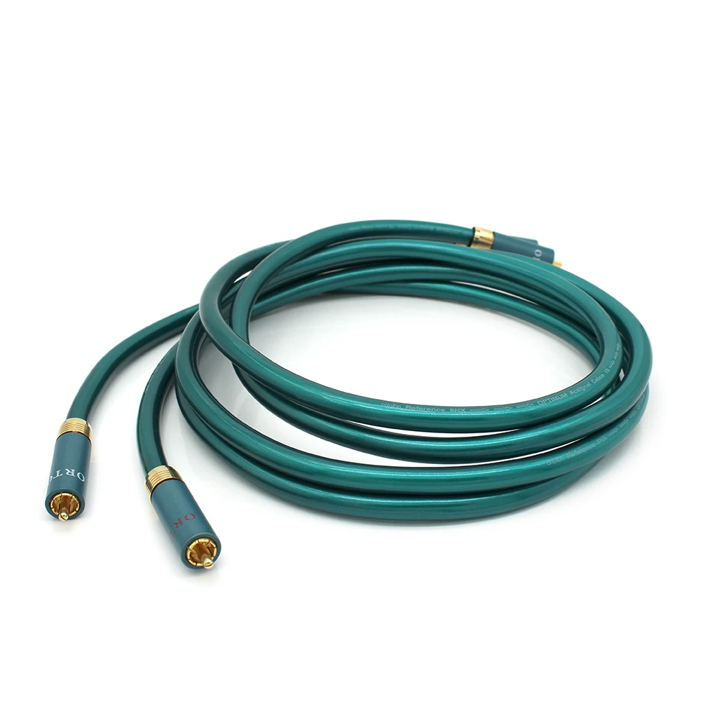 Hi-Fi 8N OFC Ortofon RCA-кабель Высококачественный усилитель компакт-дисков Interconnect 2RCA на 2RCA Мужской аудиокабель